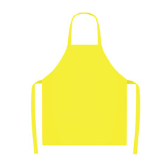 Yellow  kitchen apron. vector illustration