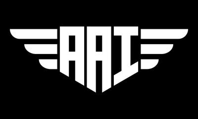 AAI geometric logo design vector template | monogram logo | abstract logo | wordmark logo | lettermark logo | business logo | brand logo | flat logo.