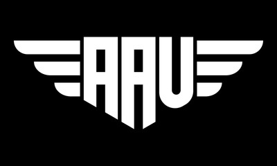 AAU geometric logo design vector template | monogram logo | abstract logo | wordmark logo | lettermark logo | business logo | brand logo | flat logo.