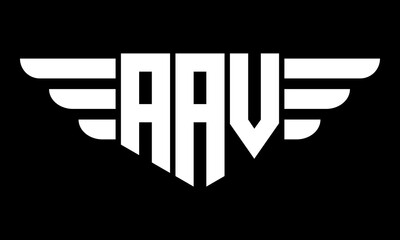 AAV geometric logo design vector template | monogram logo | abstract logo | wordmark logo | lettermark logo | business logo | brand logo | flat logo.