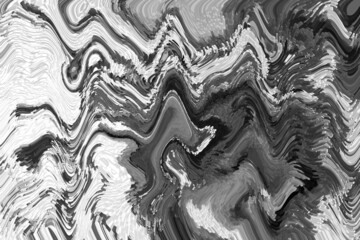 abstract liquid black and white background