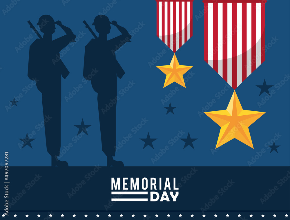 Canvas Prints memorial day postcard