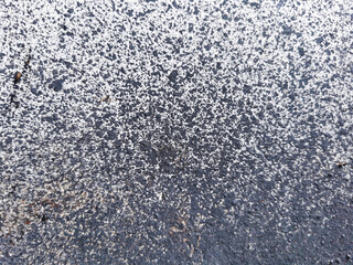 The black rubber stains on the walls are a strange texture.