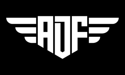 ADF geometric logo design vector template | monogram logo | abstract logo | wordmark logo | lettermark logo | business logo | brand logo | flat logo.