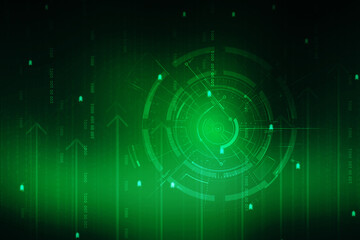 2d illustration abstract digital binary data on computer screen