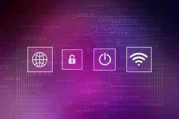 Digital Abstract technology background,2d illustration