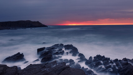 sunset over the sea Capo pecora