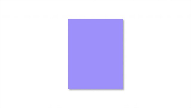 Purple square on white texture, business and promo style background