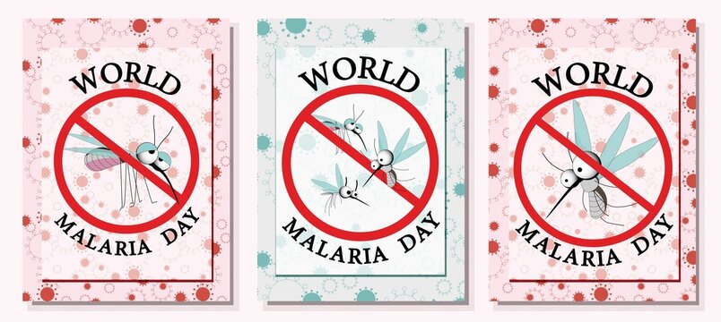 World Malaria Day vector illustration. Suitable for greeting card, poster and banner. It is celebrated annually on April 25 and celebrates global efforts to combat malaria. Vector illustration.Mosquit