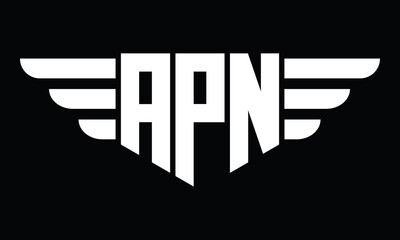 APN geometric logo design vector template | monogram logo | abstract logo | wordmark logo | lettermark logo | business logo | brand logo | flat logo.