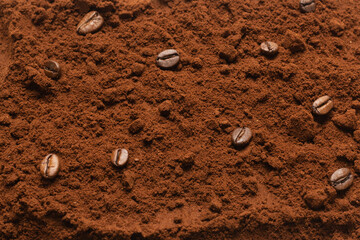 Instant coffee isolated on a background.