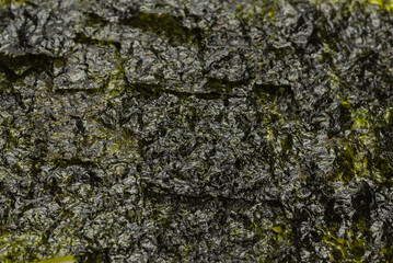 Tasty nori seaweed isolated on white.