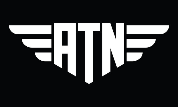 ATN geometric logo design vector template | monogram logo | abstract logo | wordmark logo | lettermark logo | business logo | brand logo | flat logo.