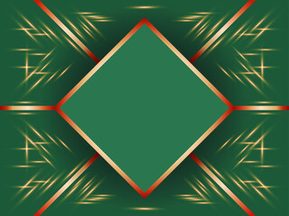 Green christmas vector background with place for text