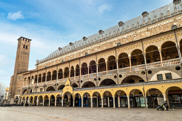 The beautiful Palazzo della Regione in the historic center of Padua