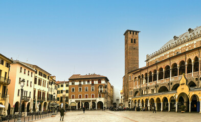 The beautiful Palazzo della Regione in the historic center of Padua