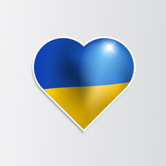 Flag element design, suitable for Ukraine and Russia conflict