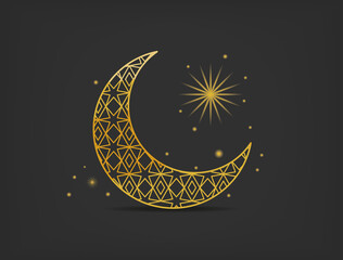 crescent moon and star