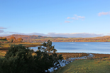 Fototapeta na wymiar Loch Etive, Scotland, in winter 