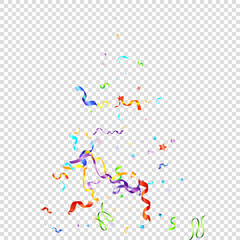 ribbon serpentine tinsel red spiral color curly