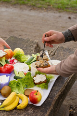 Couple on a picnic