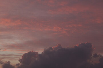 sunset in the mountains