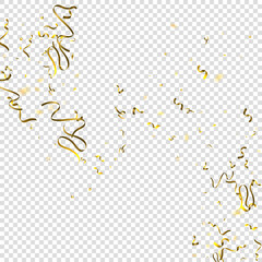 tinsel holiday Gold Foil serpentine ribbon star