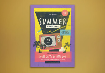 Summer Music Party Flyer