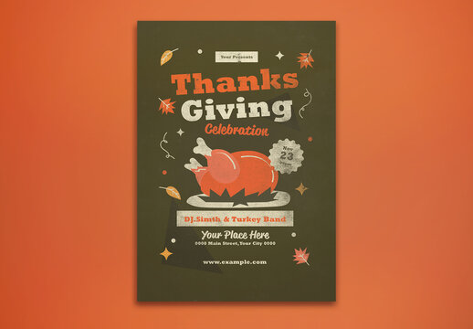 Thanksgiving Celebration Flyer