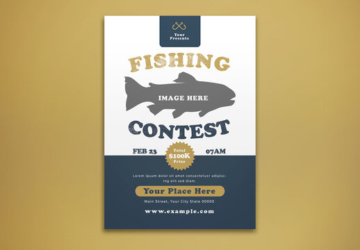 Double Exposure Fishing Contest Flyer