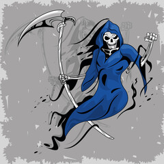 blue grim reaper