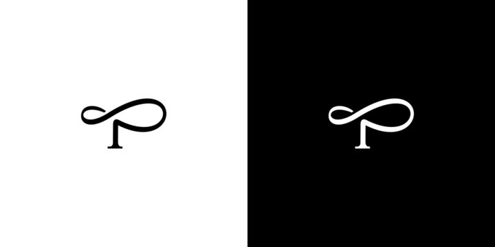 Unique and modern letter P infinity logo design