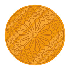 arabic golden mandala