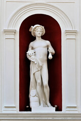 Statue of Mercury - in Roman mythology the patron god of trade.