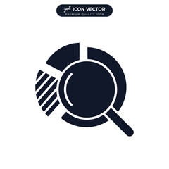 analytics icon symbol template for graphic and web design collection logo vector illustration