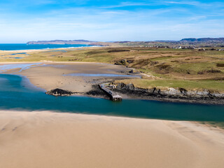 Aerial view of Ballyness Bay in County Donegal - Ireland © Lukassek