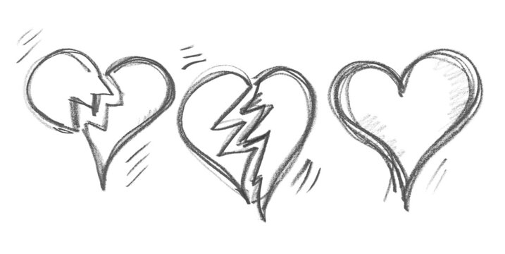Broken Heart Tattoo Stock Vector Illustration and Royalty Free Broken Heart  Tattoo Clipart