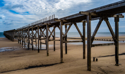 Fototapeta premium pier on the beach