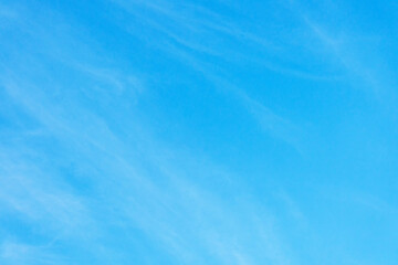 Blue sky background with copy space