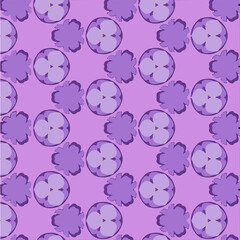 Art & Illustration, Textile Desing, Violets und Crocuses 