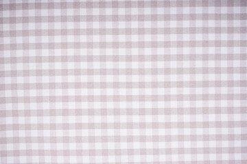 Close-up of vintage checkered towel - textured background. Top view.