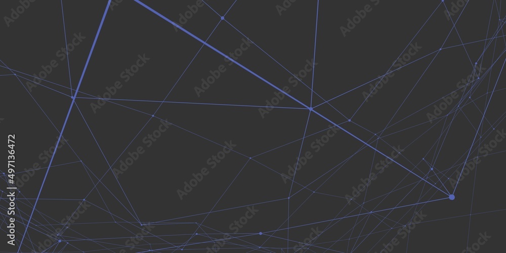 Poster dots and lines on a gray background. website design. high tech.