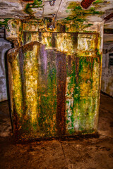 decaying pillar in an abandoned building long forgotten