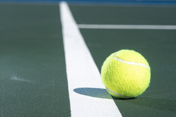 tennis ball on court