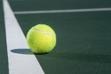 tennis ball on court