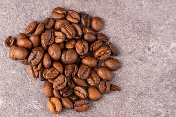 coffee beans on tile background