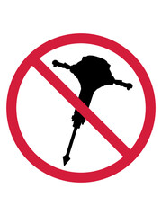 Schild Abbruchhammer Verboten 