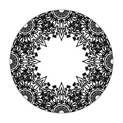 Hand drawn mandala. decoration in ethnic oriental  doodle ornament.