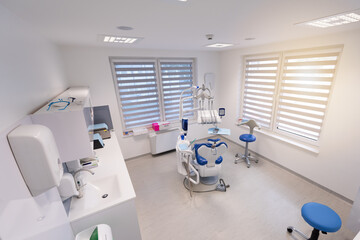 Interior of new modern dental clinic office