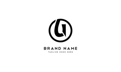 Fototapeta premium U logo letter monogram design
